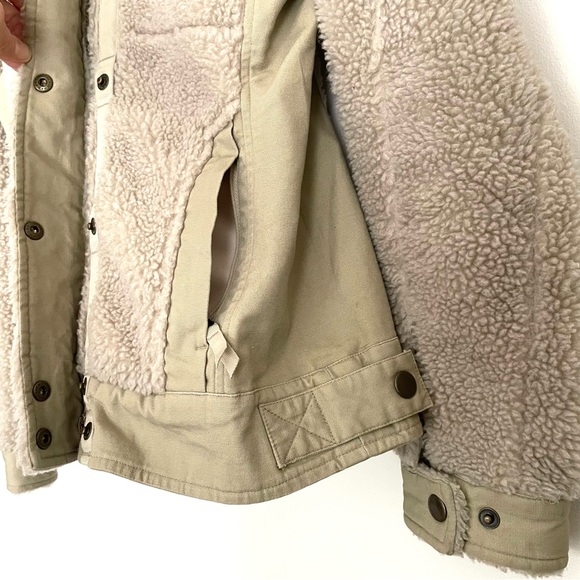 70’s Vibes Sherpa Full Zip Women’s Jacket- Med - Picture 4 of 10